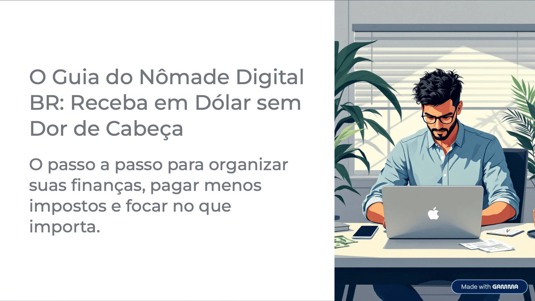 Capa do E-book Guia do Nômade Digital BR